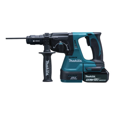 Akutoitel töötav kombivasar DHR243RTJ SDS-PLUS akuga, 18 V / 5,0 Ah 